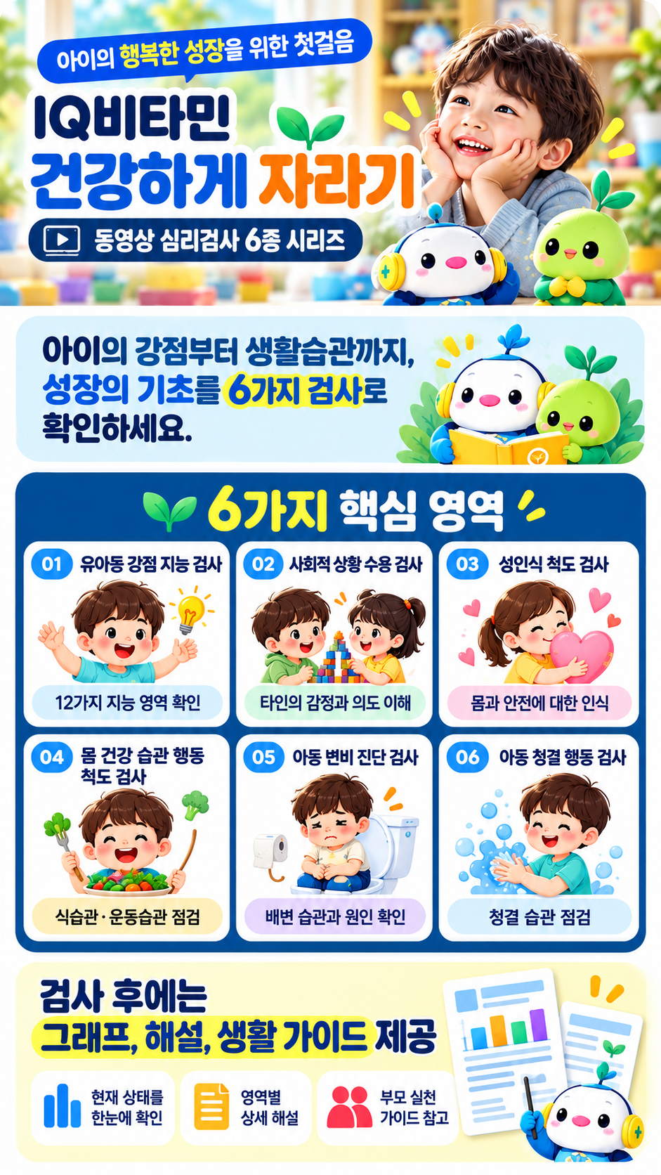 IQ비타민 건강하게 자라기 6종 검사 시리즈